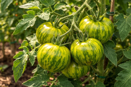 Green Striped Zebra tomato