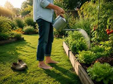 Gardening Barefoot: Possible Earthing Benefits and Safety Tips