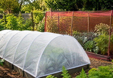 Using Nets and Row Covers in the Vegetable Garden